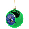 Green Christmas tree ornament ball 8cm