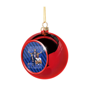 Kylian Mbappé, Christmas tree ball Red 8cm