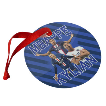 Kylian Mbappé, Christmas ornament glass 9cm