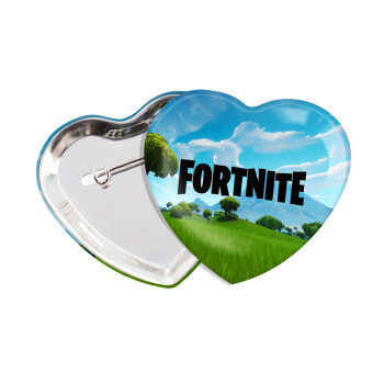 Fortnite landscape, Κονκάρδα παραμάνα καρδιά (57x52mm)