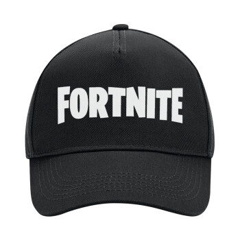 Fortnite landscape, Adult Ultimate Hat BLACK, (100% COTTON DRILL, ADULT, UNISEX, ONE SIZE)