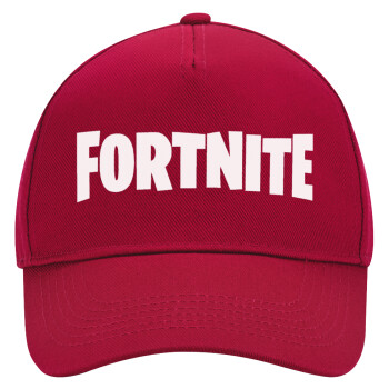 Fortnite landscape, Adult Ultimate Hat RED, (100% COTTON DRILL, ADULT, UNISEX, ONE SIZE)