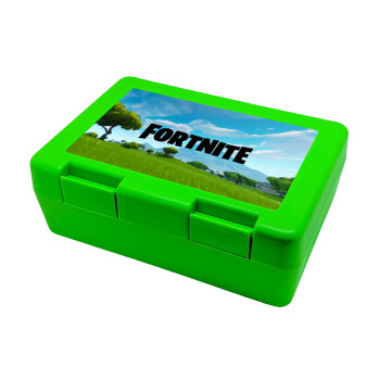 Fortnite landscape, Children's cookie container GREEN 185x128x65mm (BPA free plastic)