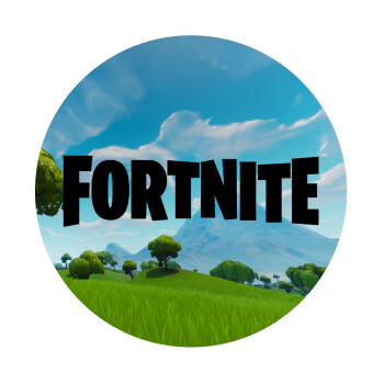 Fortnite landscape, Mousepad Round 20cm