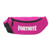 Unisex waist bag (banana) in PINK color with 2 pockets