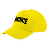 Child's Baseball Cap, 100% Cotton Twill, Yellow (COTTON, CHILD, UNISEX, ONE SIZE)