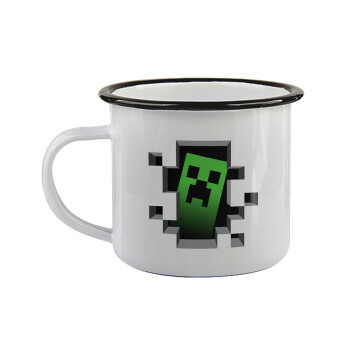 Minecraft creeper, Κούπα εμαγιέ με μαύρο χείλος 360ml