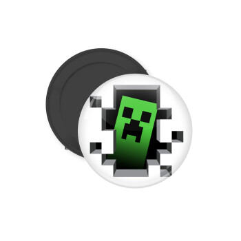 Minecraft creeper, Μαγνητάκι ψυγείου στρογγυλό διάστασης 5cm