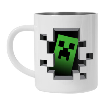 Minecraft creeper, Mug Stainless steel double wall 450ml