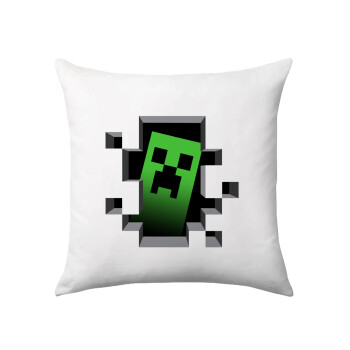 Minecraft creeper, Μαξιλάρι καναπέ 40x40cm περιέχεται το  γέμισμα