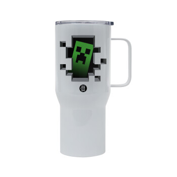 Minecraft creeper, Mega Stainless steel Tumbler with lid, double wall 750L