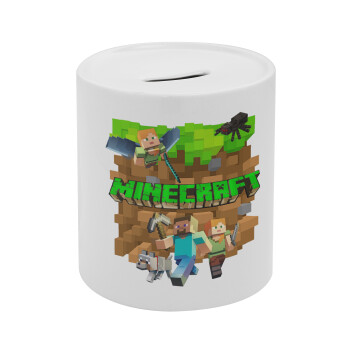 Minecraft characters, Κουμπαράς πορσελάνης με τάπα
