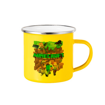 Minecraft characters, Κούπα Μεταλλική εμαγιέ Κίτρινη 360ml