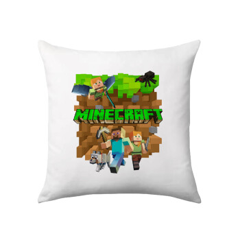 Minecraft characters, Sofa cushion 40x40cm includes filling