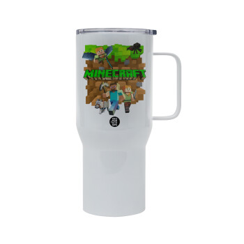 Minecraft characters, Mega Stainless steel Tumbler with lid, double wall 750L