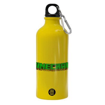 Minecraft logo green, Water bottle 600ml