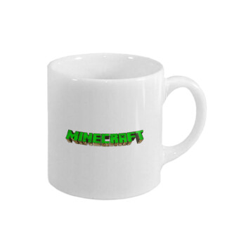 Minecraft logo green, Κουπάκι κεραμικό, για espresso 150ml