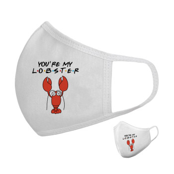 Friends you're my lobster, Μάσκα υφασμάτινη υψηλής άνεσης παιδική (Δώρο πλαστική θήκη)