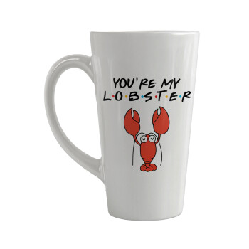 Friends you're my lobster, Κούπα κωνική Latte Μεγάλη, κεραμική, 450ml