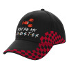 Adult Cap RACING Ultimate Black/Red, (100% COTTON DRILL, ADULT, UNISEX, ONE SIZE)