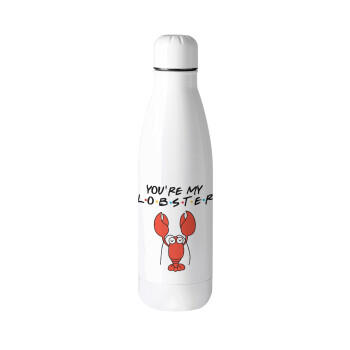 Friends you're my lobster, Μεταλλικό παγούρι θερμός (Stainless steel), 500ml