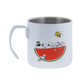 Snoopy summer, Mug Stainless steel double wall 400ml