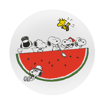 Snoopy summer, Mousepad Round 20cm