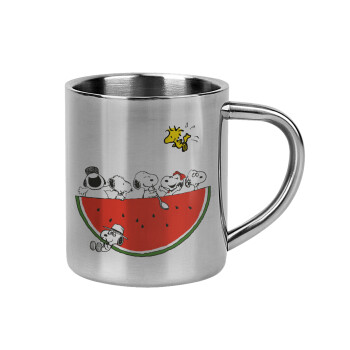 Snoopy summer, Mug Stainless steel double wall 300ml