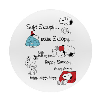 Snoopy manual, Mousepad Στρογγυλό 20cm