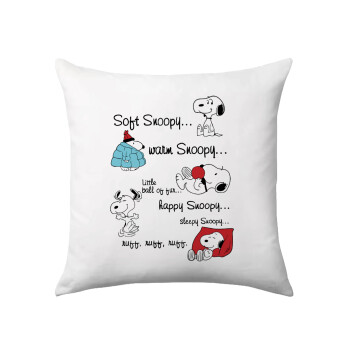 Snoopy manual, Sofa cushion 40x40cm includes filling