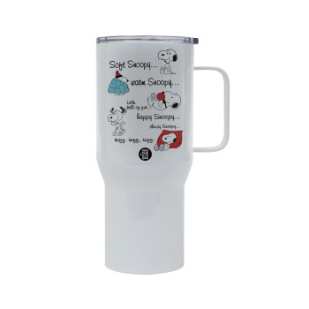 Snoopy manual, Tumbler με καπάκι, διπλού τοιχώματος (θερμό) 750L