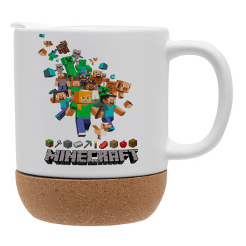 Minecraft adventure, Ceramic coffee mug Cork (MAT), 330ml (1pcs)