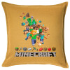 Sofa cushion YELLOW 50x50cm includes filling