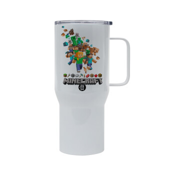 Minecraft adventure, Mega Stainless steel Tumbler with lid, double wall 750L