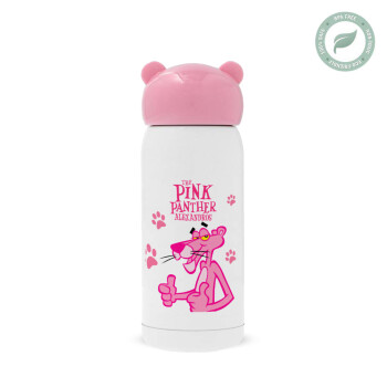 The pink panther, Ροζ ανοξείδωτο παγούρι θερμό (Stainless steel), 320ml