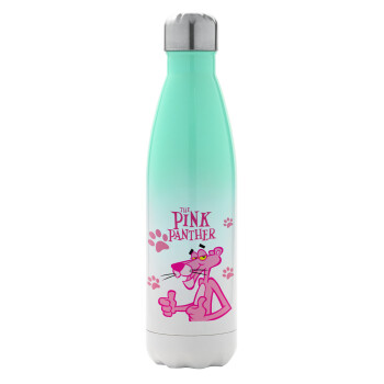 The pink panther, Metal mug thermos Green/White (Stainless steel), double wall, 500ml