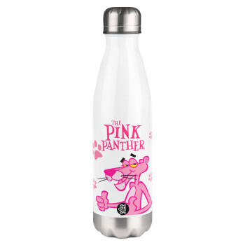 The pink panther, Metal mug thermos White (Stainless steel), double wall, 500ml