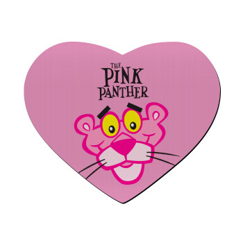 The pink panther, Mousepad heart 23x20cm