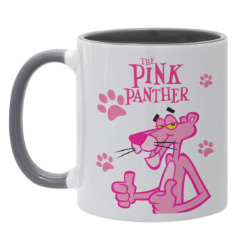 The pink panther, Mug colored grey, ceramic, 330ml