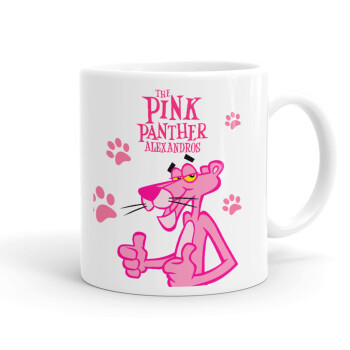 The pink panther, Ceramic coffee mug, 330ml (1pcs)