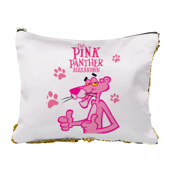 The pink panther, Τσαντάκι νεσεσέρ με πούλιες (Sequin) Χρυσό