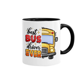 Best bus driver ever!, Mug colored black, ceramic, 330ml