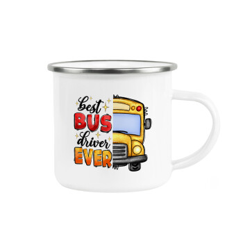 Best bus driver ever!, Κούπα Μεταλλική εμαγιέ λευκη 360ml