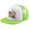 Adult Soft Trucker Hat with Mesh GREEN/WHITE (POLYESTER, ADULT, ONE SIZE)