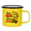 Metallic enamel MATT Yellow cup 360ml