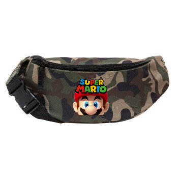 Super mario, Unisex waist bag (banana) in Jungle camouflage color with 2 pockets