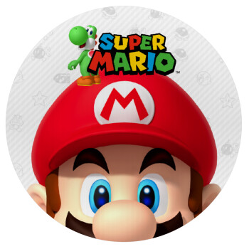 Super mario, Mousepad Round 20cm