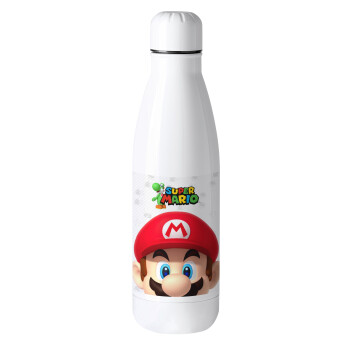 Super mario, Μεταλλικό παγούρι θερμός (Stainless steel), 500ml