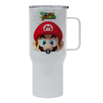 Super mario, Mega Stainless steel Tumbler with lid, double wall 750L