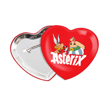 Asterix and Obelix, Κονκάρδα παραμάνα καρδιά (57x52mm)